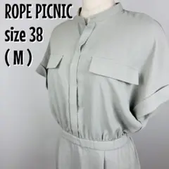 【0165】ROPE PICNIC バンドカラー ワンピース 38 M