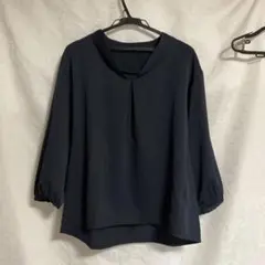 ブラウス　ネイビー　M