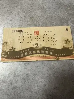 昔の馬券8