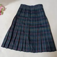 DAKS　ダックス　プリーツスカート　チェック柄　Aライン　XL