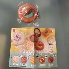 三幸製菓のコンパクトミラーミニチュアコレクション　チョコミントアーモンド
