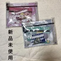 【ツキウタ】３連ポーチ　赤と青のダブルセット　合計6バック　新品未使用