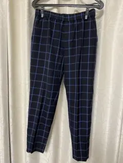 FIVE FOX K.T ネイビー チェック柄 パンツ