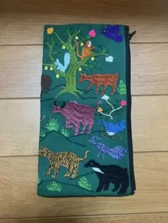 ラオス　モン族　刺繍ポーチ