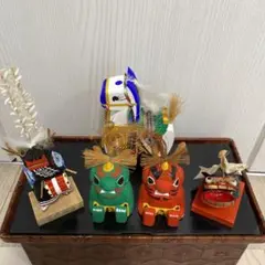 レトロ品！伝統工芸品！獅子舞5セット