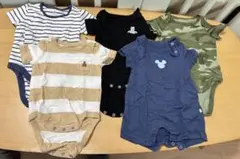 gapbaby 半袖ロンパース　50〜60cm 0〜３ヶ月　男の子　まとめ売り
