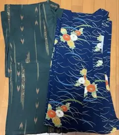着物 2点セット リメイク素材 レトロ