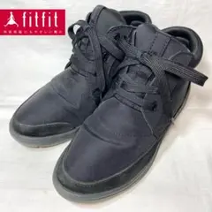 fitfit ブラック ハイカットブーツ
