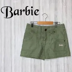 【バービー】 ショートパンツ グリーン カジュアル ポケット ロゴ