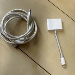 ライトニングケーブルとHDMIアダプタセット