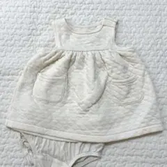 baby GAP キルト素材ワンピース（カバーパンツ付き）