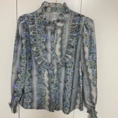 トリプルフォーチュン青バラシャツ