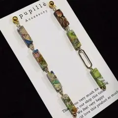 《№221》 インプレッションジャスパーピアス