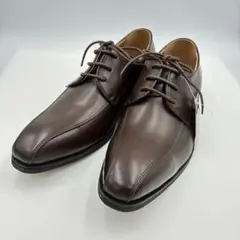 新品タグ付✨alla moda✨ブラウンレザードレスシューズ