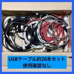 【ジャンク品】USBケーブルセット 黒 白 赤 20本セット