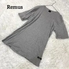 シャルレ　半袖Tシャツ　グレー　日本製　クルーネック　無地　M～L　1852