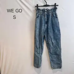 M817 ウィーゴ WEGO ハイウエスト デニムパンツ S テーパード