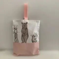 上靴入れ　上履き袋　プレミアム・アニマルズ　ハンドメイド
