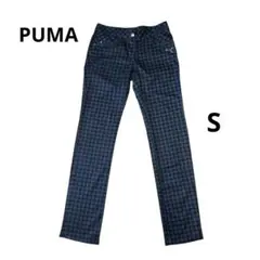 PUMA プーマ ゴルフパンツ 長ズボン ゴルフウェア S チェック柄