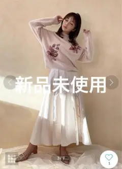 eimyistoireパールボタンアシメトリースカート