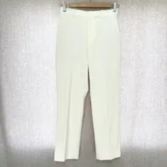 UNIQLO スマートアンクルパンツ S アイボリー 人気定番ストレッチ素材