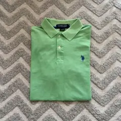 U.S.POLO ASSN. 半袖ポロシャツ メンズ 緑 ラルフローレン ロゴ