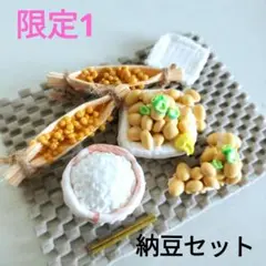 樹脂粘土納豆パックミニチュアセット 限定1