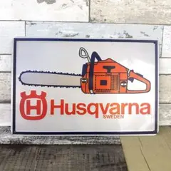 ブリキ看板☆ チェンソー HUSQVARNA ハスクバーナ 473