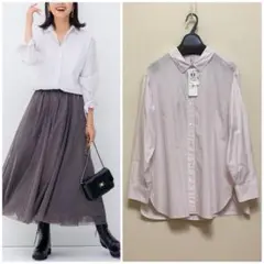 新品！大きいサイズ23区 CANCLINIベーシックシャツ(自由区ICB組曲)