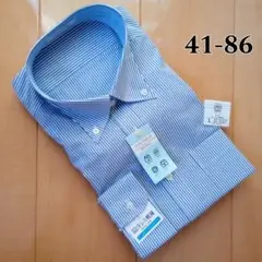 LES MUES ブルーストライプＢＤシャツ