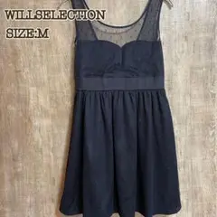 WILLSELECTION ウィルセレクション ノースリーブワンピース ネイビー