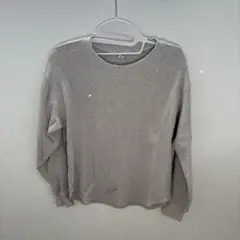 ユニクロ Ｓトレーナー ベージュ