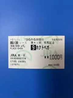96.6.8 G1第41回有馬記念　ホクトベガ号
