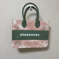 STARBUCKS 花柄ハンドバッグ
