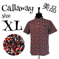 【美品】【XL】Callaway♡キャロウェイ 花柄 ゴルフウェア メンズ