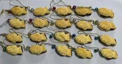 たい焼き型チャーム クリーム色 20個あ入り