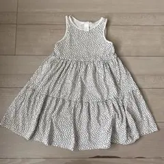 H&M オーガニックコットン ノースリーブワンピース 110/116
