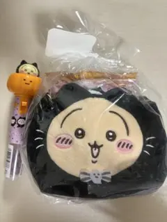 ちいかわ　黒猫ミニバッグ　かぼちゃスティック　うさぎ　ハロウィン　セット