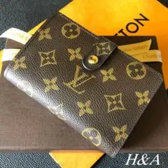LOUIS VUITTON モノグラム ヴィエノワ ガマ口財布 カード8枚収納可