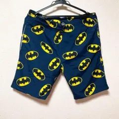 メンズ水着　海パン　スイムグッズ　batman バットマン　総柄　ネイビー