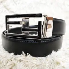 【極美品✨】FENDI フェンディ ベルト ズッカ FF柄 ブラック メンズ