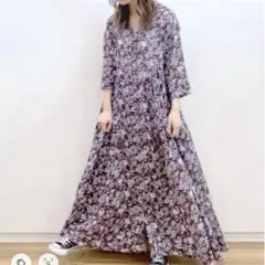 studio clip ココロとカラダリラックスワンピース　ブラウン　M