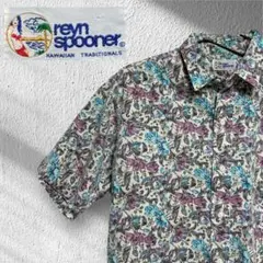 レインスプーナー Reyn Spooner 90s アロハシャツ 半袖 花柄