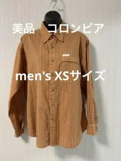 美品　Columbia GRTチェックシャツ　men's xsサイズ　コロンビア