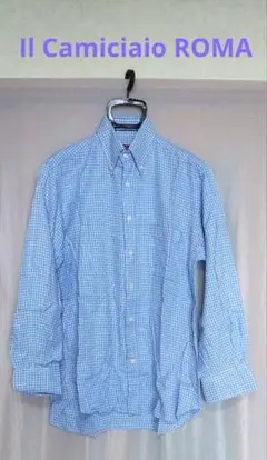 Il Camiciaio ROMA チェック柄 ワイシャツ Men's L〜XL