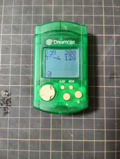 セガ　ドリームキャスト　ビジュアルメモリ　ライムグリーン　HKT-7000