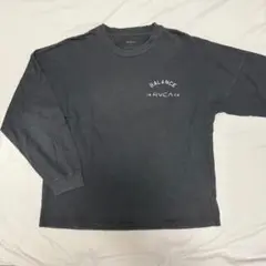 RVCA ブラック ロングスリーブ トレーナー