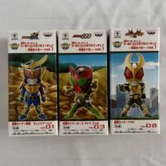 【未開封】ワールドコレクタブルフィギュア　平成ライダー vol.1 3種