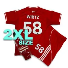 2XLサイズ 25-26 リバプール ヴィルツ サッカー ユニフォーム レプリカ