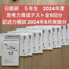日能研 4年前期後期テスト一式＋記述力模試（詳細解説有）難関テスト 2022年度 2025年最新】日能研 記述 4年の人気アイテム - メルカリ